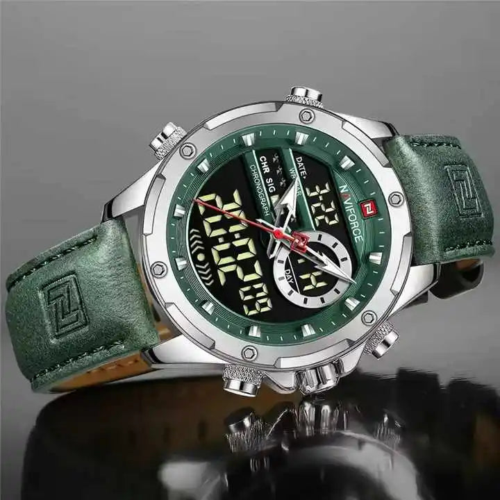 Hot Sale NAVIFORCE New 9208 Quartz Watches Men Casual Sports Chronograph Quartz Wrist Watch Waterproof Relojes Luxury Wristwatch