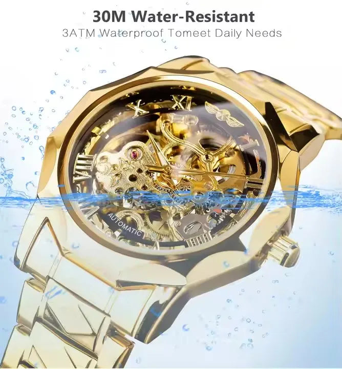 Winner Luxury Automatic Watches for Mens Mechanical Watch Fashion Design Styles Stainless Steel Wristwatches Relogio