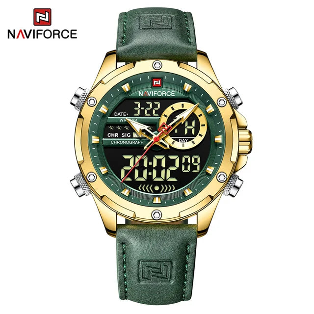 Hot Sale NAVIFORCE New 9208 Quartz Watches Men Casual Sports Chronograph Quartz Wrist Watch Waterproof Relojes Luxury Wristwatch