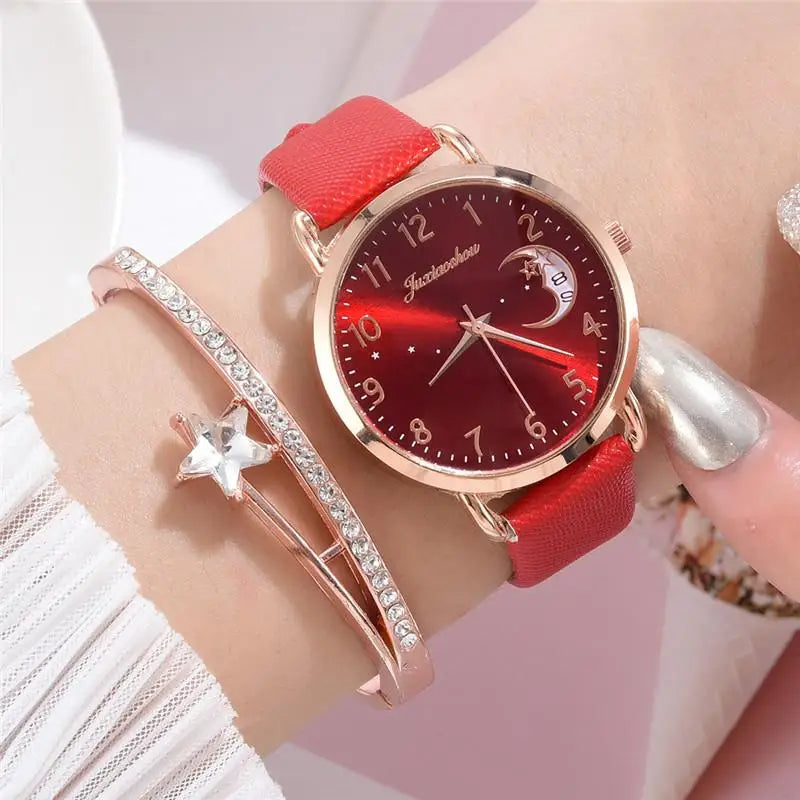 Women Fashion White Watch Quartz Leather Ladies Wristwatches 2023 New Brand Simple Number Dial Woman Clock Montre Femme