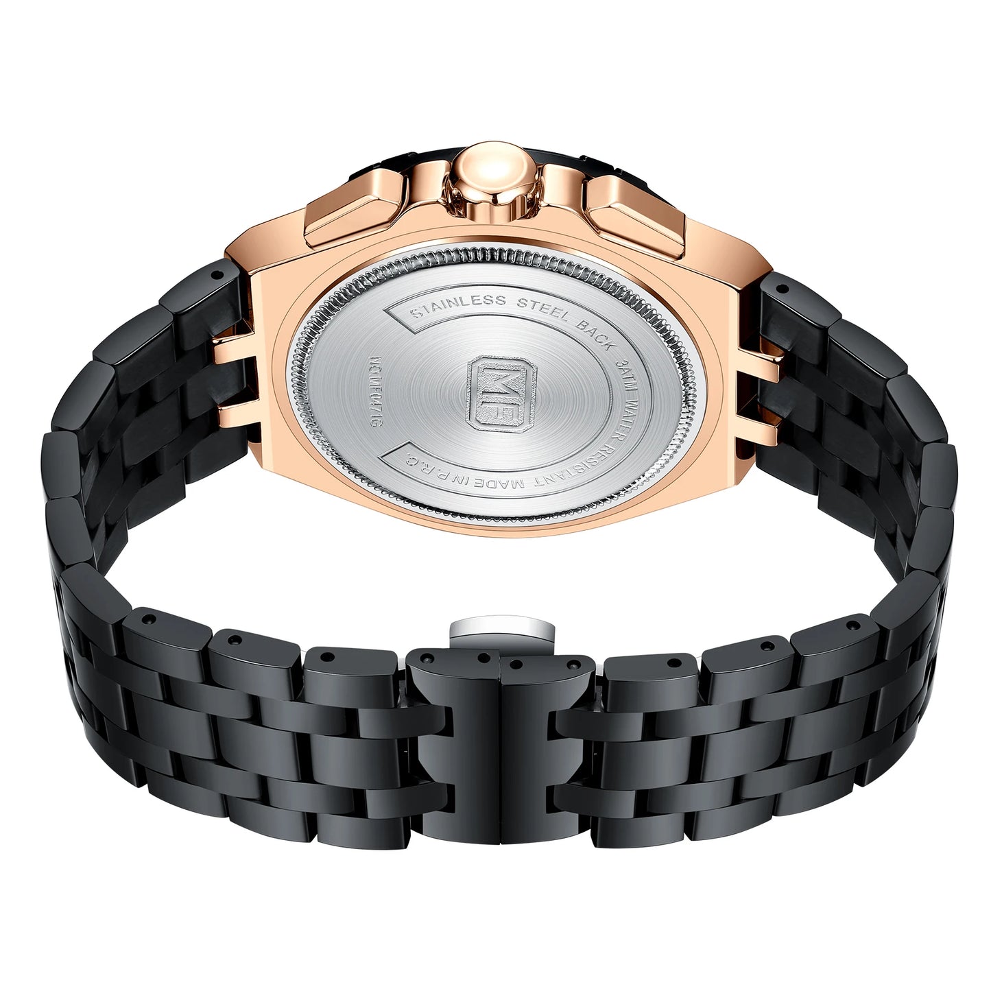 Montre Homme MINI FOCUS MF0471G Luxury Wristwatch Men Stainless Steel Band Chronograph Waterproof Quartz Watches