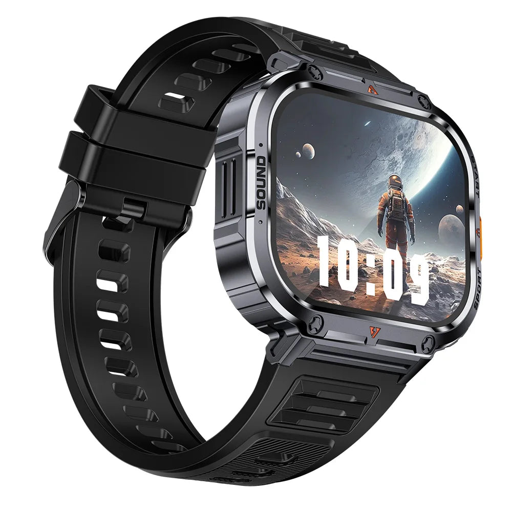 Outdoor Flashlight Smart Watch NX23 BT Calling Health Monitoring Heart Rate Blood Oxygen Men Sport Smart Watches IP68 Waterproof