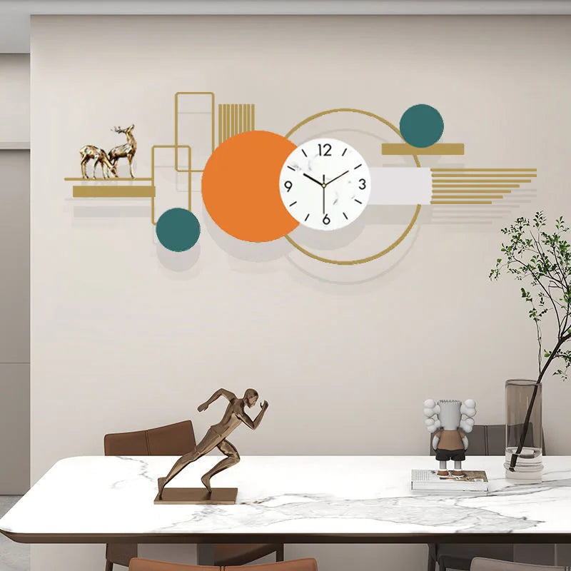 130*42cm Large Dropshipping Products 2024 Modern Pendulum Luxury Wall Hanging Clock Decorative Wall Watch Clock Home House Decor