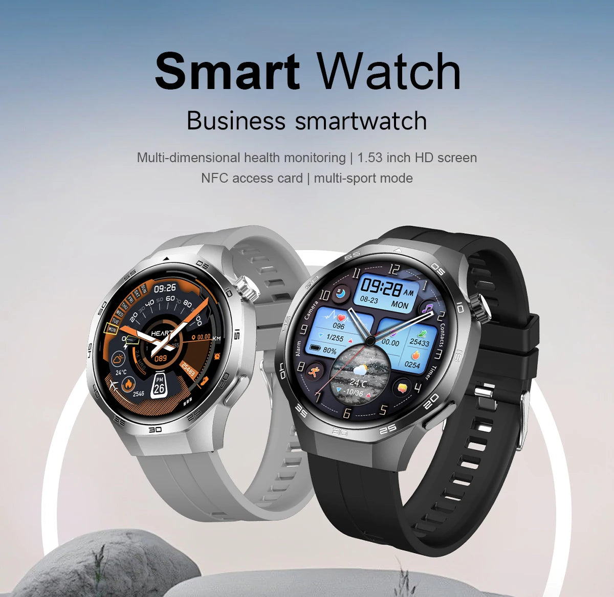 2025 Fashion Smart Watches Sports Smart Watch 5 Max Men Business Ecg Ppg BT Call Multiple Motion Modes Fitness Sports Watches