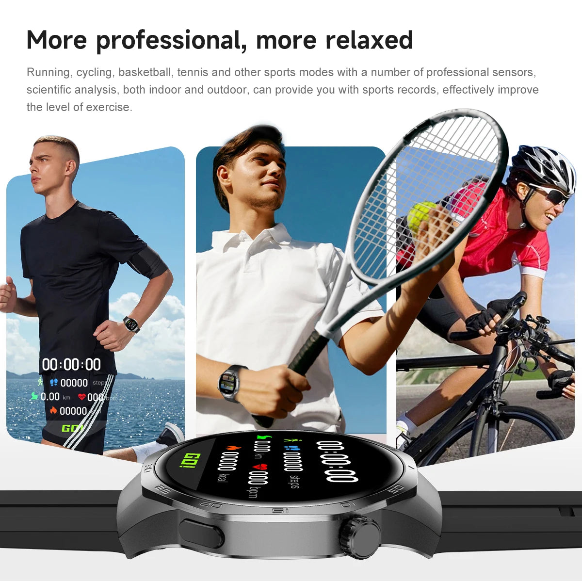 2025 Fashion Smart Watches Sports Smart Watch 5 Max Men Business Ecg Ppg BT Call Multiple Motion Modes Fitness Sports Watches