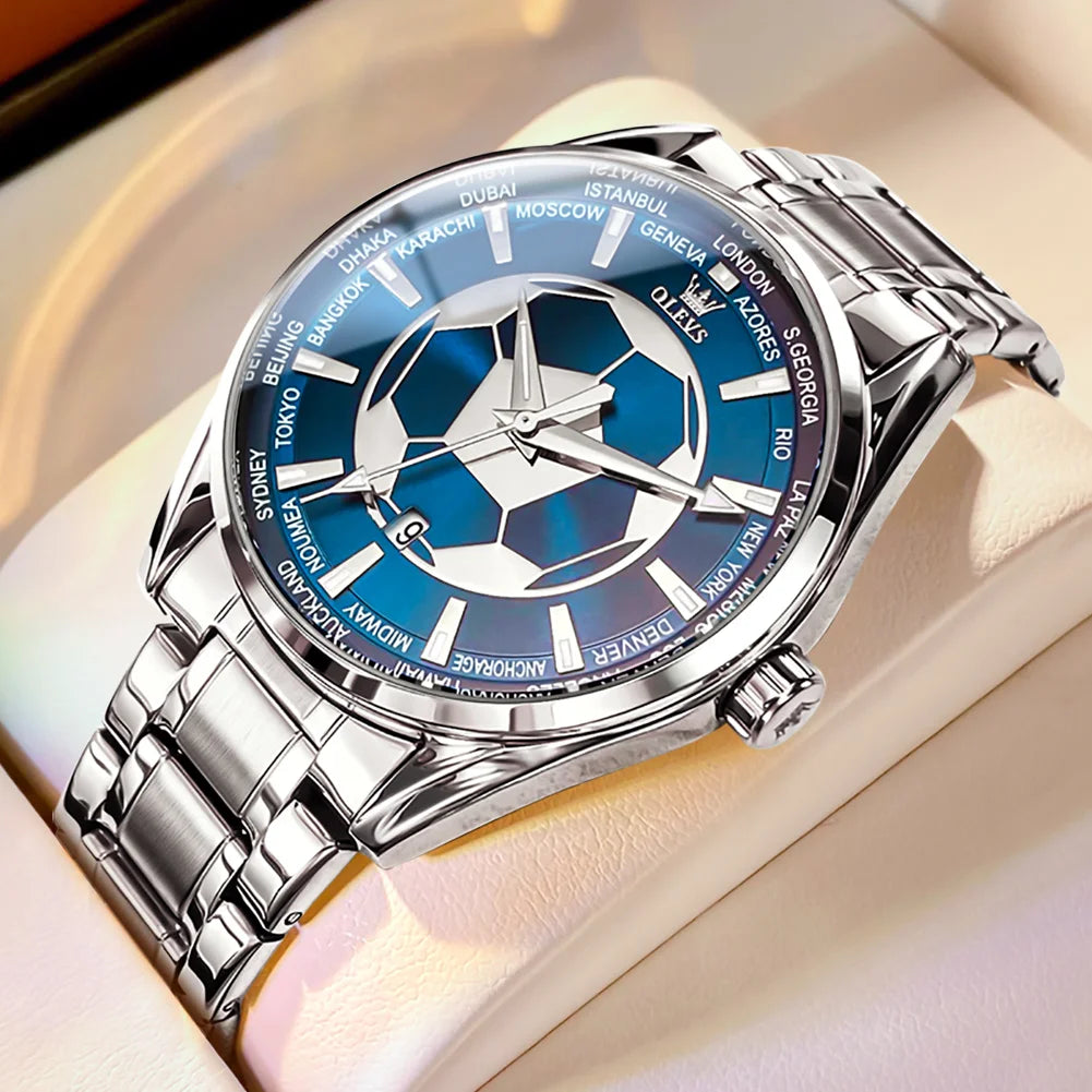 OLEVS 9949 MAN Cartoon Quartz Watches Students Football Anime Sports Watches for Birthday Gift