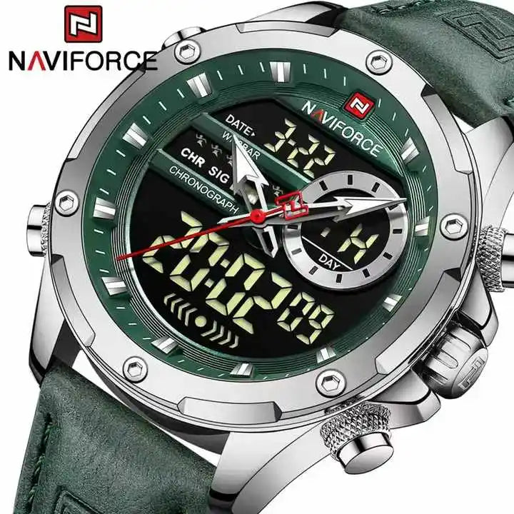 Hot Sale NAVIFORCE New 9208 Quartz Watches Men Casual Sports Chronograph Quartz Wrist Watch Waterproof Relojes Luxury Wristwatch