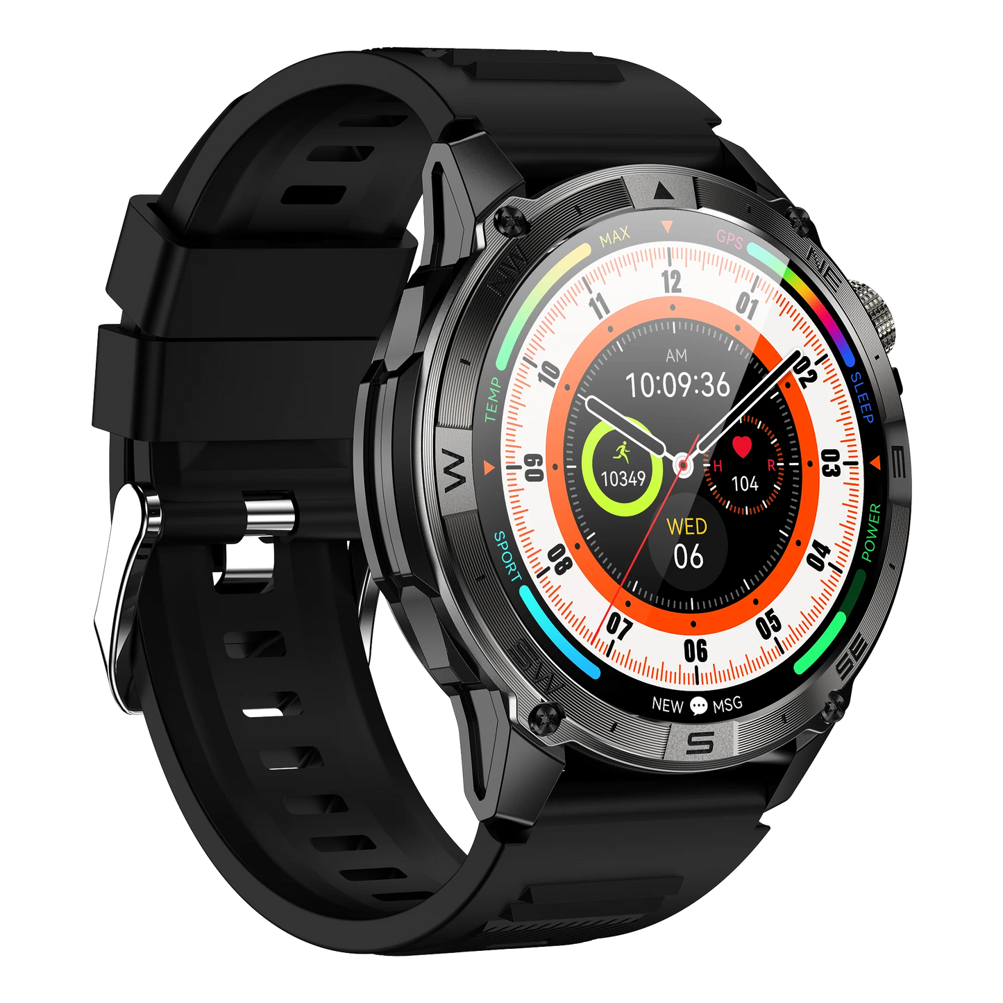 HK08 Sports Wearable Devices Waterproof Health Monitoring Smart Watches AMOLED Relogio Smartwatch