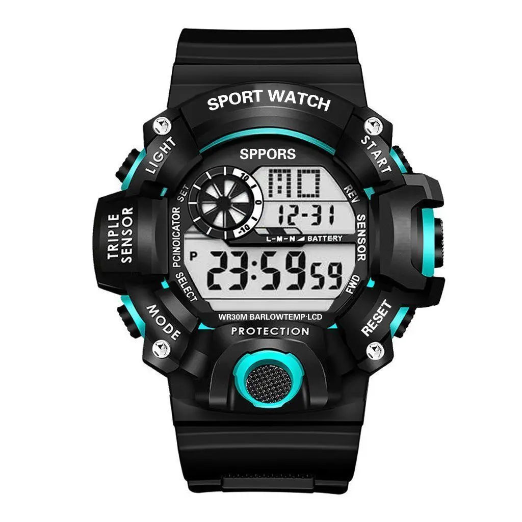 Watch male students sports electronic watches Junior High and high school boys multi-functional waterproof luminous