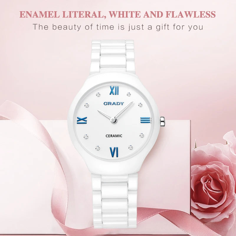 ceramic watches for women fashion ladies watches Gifts for women quartz Watch clock luxury hot sale luxury Women's wristwatch