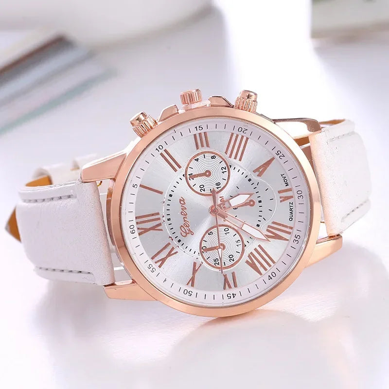 Watch Women Casual Ladies Watches Top Brand Luxury Woman Watch Leather Waterproof Simple Dress Quartz Wristwatch Female Clock