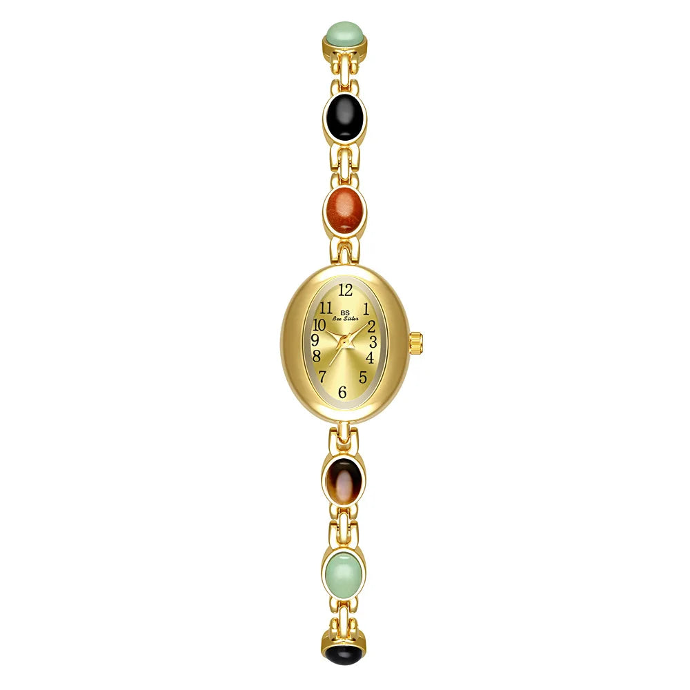 Watches For Woman Natural Jade Small Bracelet Quartz Wristwatch 2025 NEW Female Watch Vintage