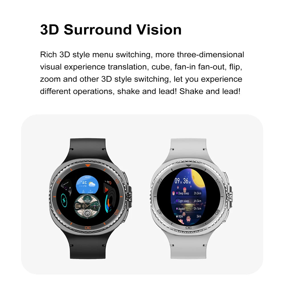 Smart Watch 8 Classic Men HD Display Screen GPS Bluetooth Call Sports Fitness Waterproof Watch SmartWatch 1.32-inch Android IOS