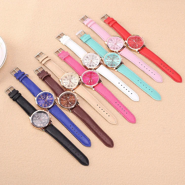 Watch Women Casual Ladies Watches Top Brand Luxury Woman Watch Leather Waterproof Simple Dress Quartz Wristwatch Female Clock