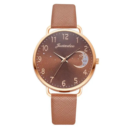 Women Fashion White Watch Quartz Leather Ladies Wristwatches 2023 New Brand Simple Number Dial Woman Clock Montre Femme