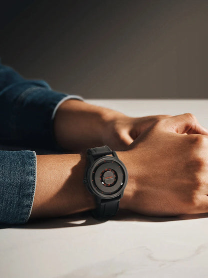 Silicone Band Magnetic Levitation Hands Watch for Men 3 ATM Waterproof Quartz Movement Quartz Watches