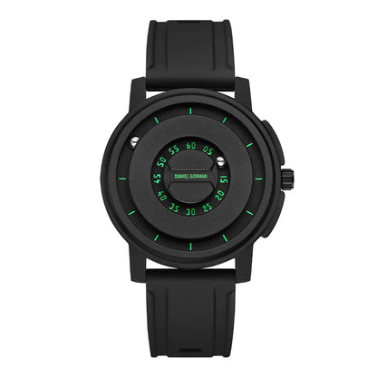 Silicone Band Magnetic Levitation Hands Watch for Men 3 ATM Waterproof Quartz Movement Quartz Watches