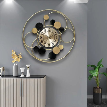 60CM Nordic Light Luxury Wall Hanging Clock Living Room TV Wall Clock Creative Bedroom Wall Clock