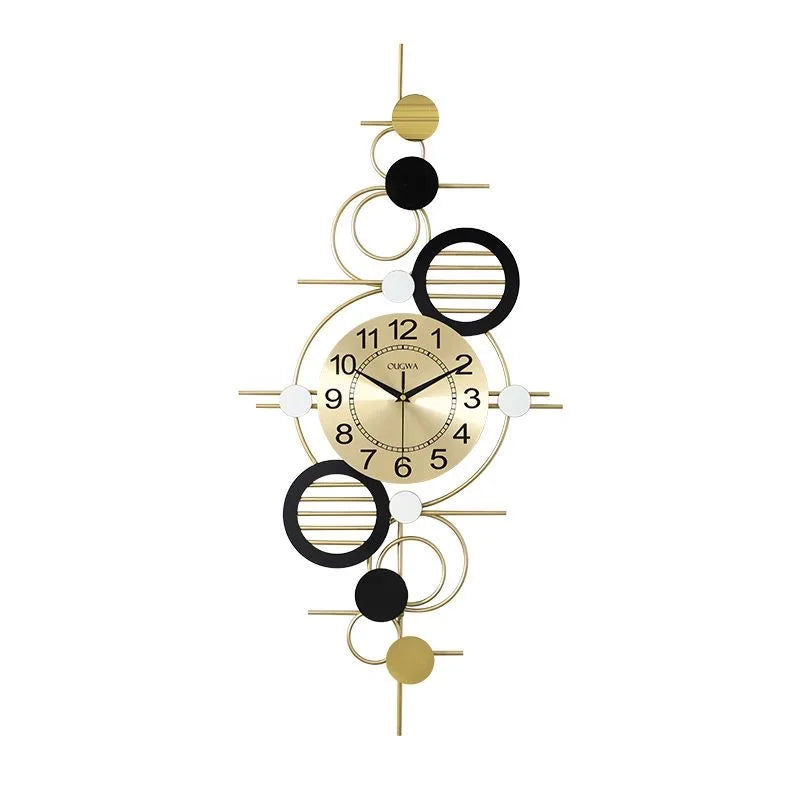 89*42cm Modern Style Big Circle Wall Clock Indoor Large Round Metal Frame Wall Clock for Home Decor Dropshipping Products 2024