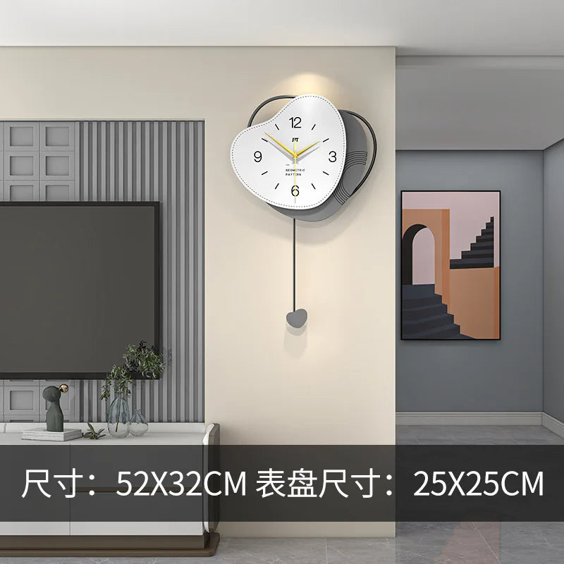Hipster Minimalist Modern Nordic Wall Clock 1 Piece Wall Clock Home Decor Luxury for Living Room Bedroom