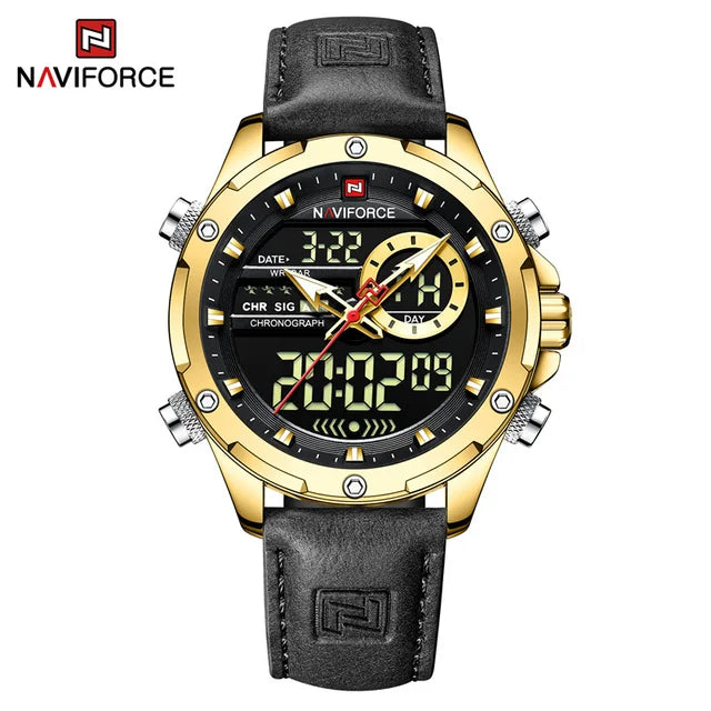 Hot Sale NAVIFORCE New 9208 Quartz Watches Men Casual Sports Chronograph Quartz Wrist Watch Waterproof Relojes Luxury Wristwatch
