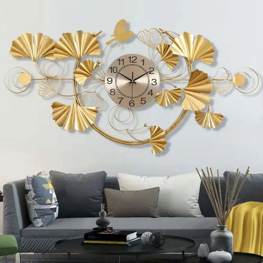 100X50CM Large Metal Nordic Luxury Wall Hanging Clock Living Room TV Bedroom Watch Large Quantity Discounts Dropshipping DDP