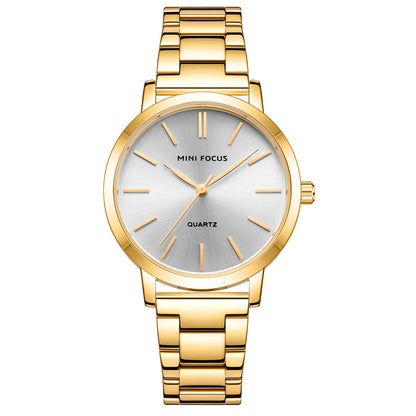 MINI FOCUS MF0307L Femme Classic Elegant Watches Solid Stainless Steel Band Waterproof With Japanese Movement Women Quartz Watch