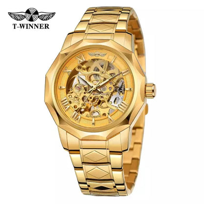 Winner Luxury Automatic Watches for Mens Mechanical Watch Fashion  Design Styles Stainless Steel Wristwatches Relogio