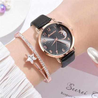 Women Fashion White Watch Quartz Leather Ladies Wristwatches 2023 New Brand Simple Number Dial Woman Clock Montre Femme