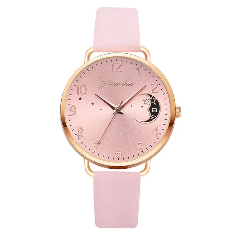 Women Fashion White Watch Quartz Leather Ladies Wristwatches 2023 New Brand Simple Number Dial Woman Clock Montre Femme