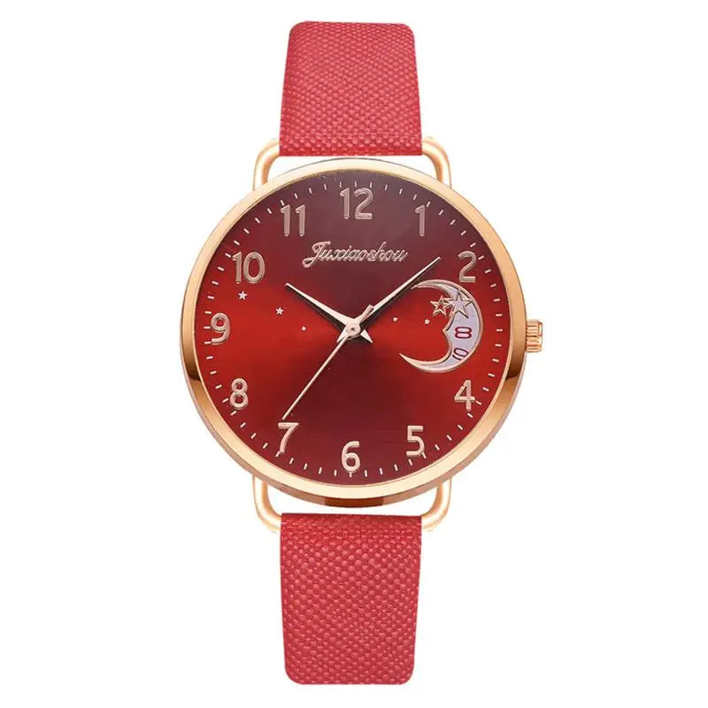 Women Fashion White Watch Quartz Leather Ladies Wristwatches 2023 New Brand Simple Number Dial Woman Clock Montre Femme