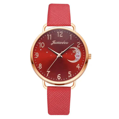 Women Fashion White Watch Quartz Leather Ladies Wristwatches 2023 New Brand Simple Number Dial Woman Clock Montre Femme