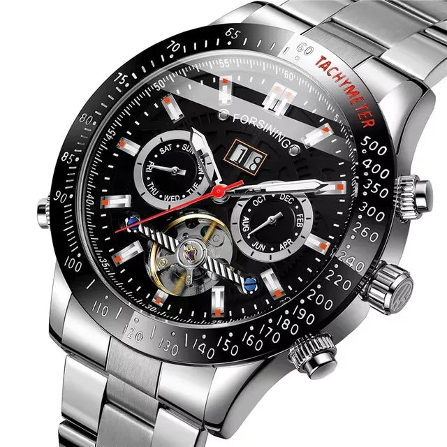 Relogio Masculino FORSINING Top Luxury Automatic Wrist Watch Mens Tourbillon Mechanical Watches Men's Wristwatches Clock Gold