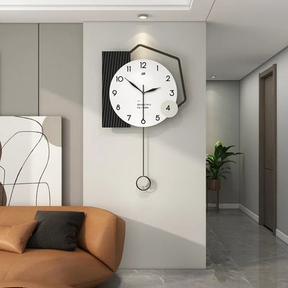 Hipster Minimalist Modern Nordic Wall Clock 1 Piece Wall Clock Home Decor Luxury for Living Room Bedroom