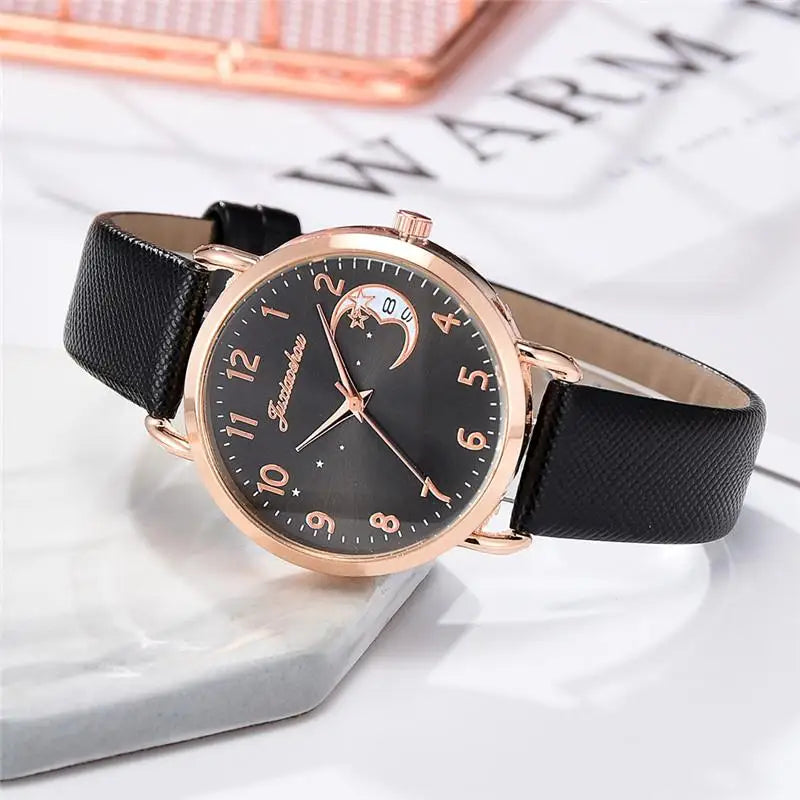 Women Fashion White Watch Quartz Leather Ladies Wristwatches 2023 New Brand Simple Number Dial Woman Clock Montre Femme
