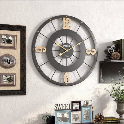 50CM Nordic Light Luxury Wall Hanging Clock Living Room TV Wall Clock Creative Bedroom Wall Clock