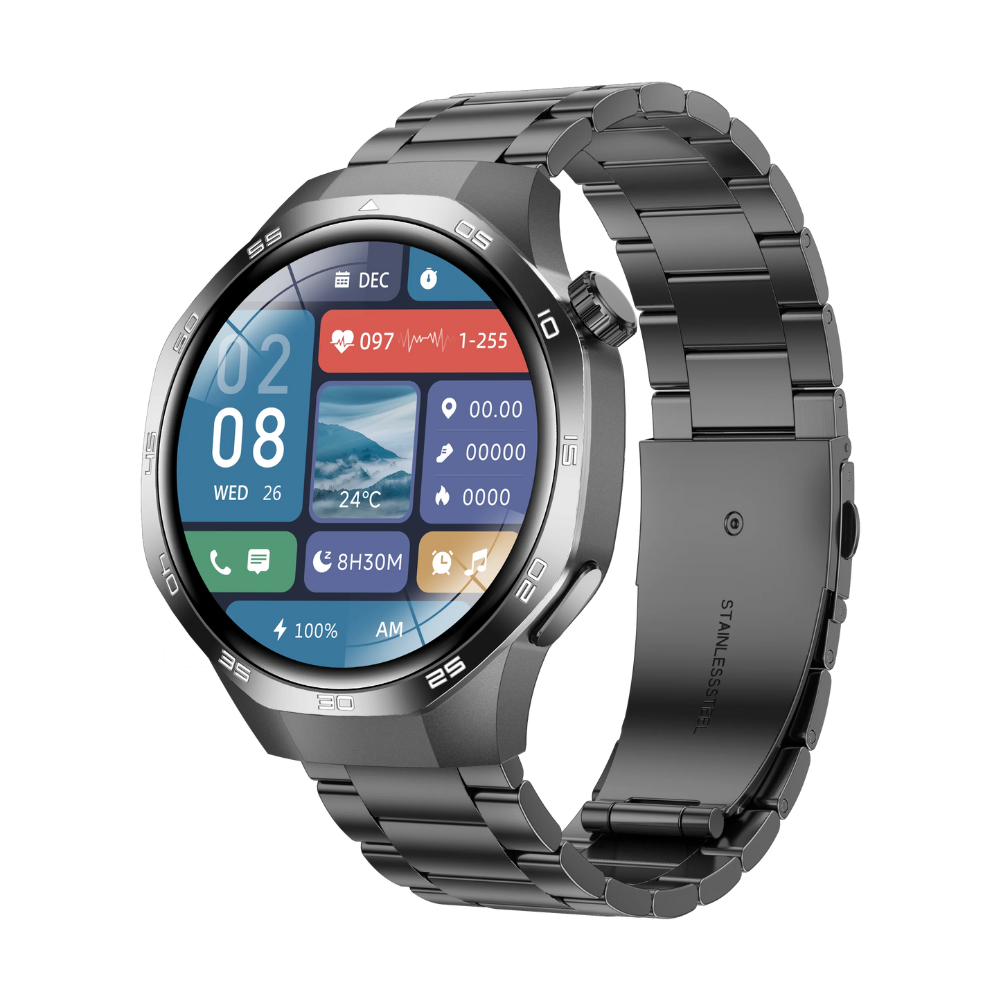 2025 Fashion Smart Watches Sports Smart Watch 5 Max Men Business Ecg Ppg BT Call Multiple Motion Modes Fitness Sports Watches