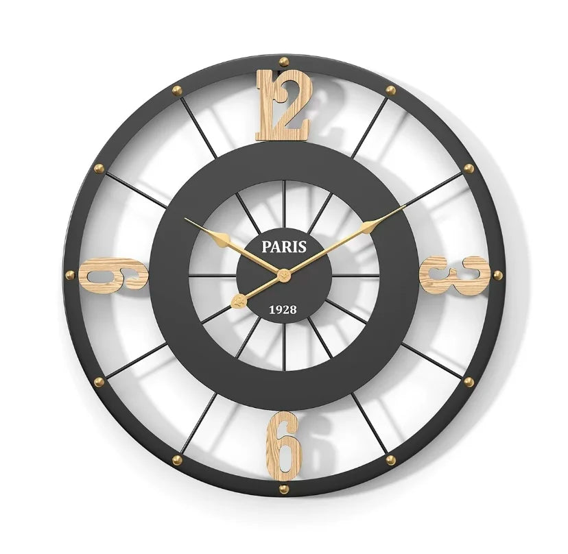 50CM Nordic Light Luxury Wall Hanging Clock Living Room TV Wall Clock Creative Bedroom Wall Clock