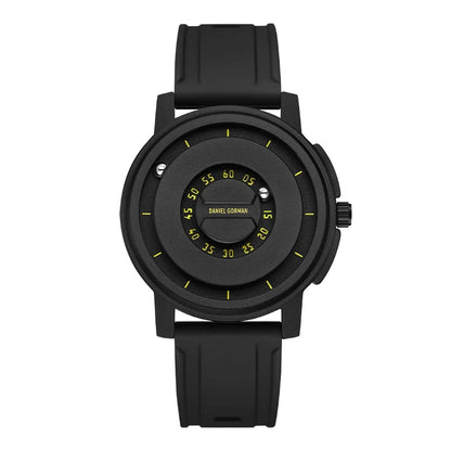 Silicone Band Magnetic Levitation Hands Watch for Men 3 ATM Waterproof Quartz Movement Quartz Watches