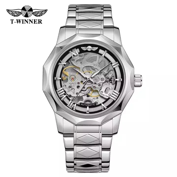 Winner Luxury Automatic Watches for Mens Mechanical Watch Fashion  Design Styles Stainless Steel Wristwatches Relogio