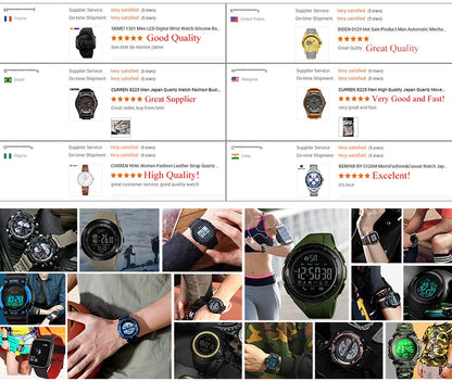 POEDAGAR 983 Men Square Waterproof Luminous Hands Watch Luxury Chronograph Sports Quartz Reloj Hombre Men's Stainless Watches