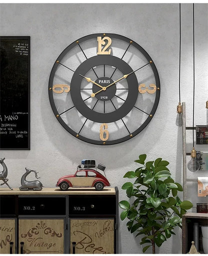 50CM Nordic Light Luxury Wall Hanging Clock Living Room TV Wall Clock Creative Bedroom Wall Clock