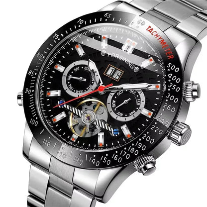 Relogio Masculino FORSINING Top Luxury Automatic Wrist Watch Mens Tourbillon Mechanical Watches Men's Wristwatches Clock Gold