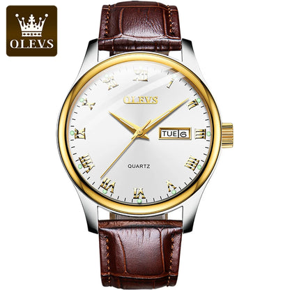 OLEVS 5568 Oem Fashion Design Luxury Watches Classic Business Luminous Stainless Steel Man Custom Watch for Men Quartz Watches