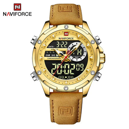 Hot Sale NAVIFORCE New 9208 Quartz Watches Men Casual Sports Chronograph Quartz Wrist Watch Waterproof Relojes Luxury Wristwatch