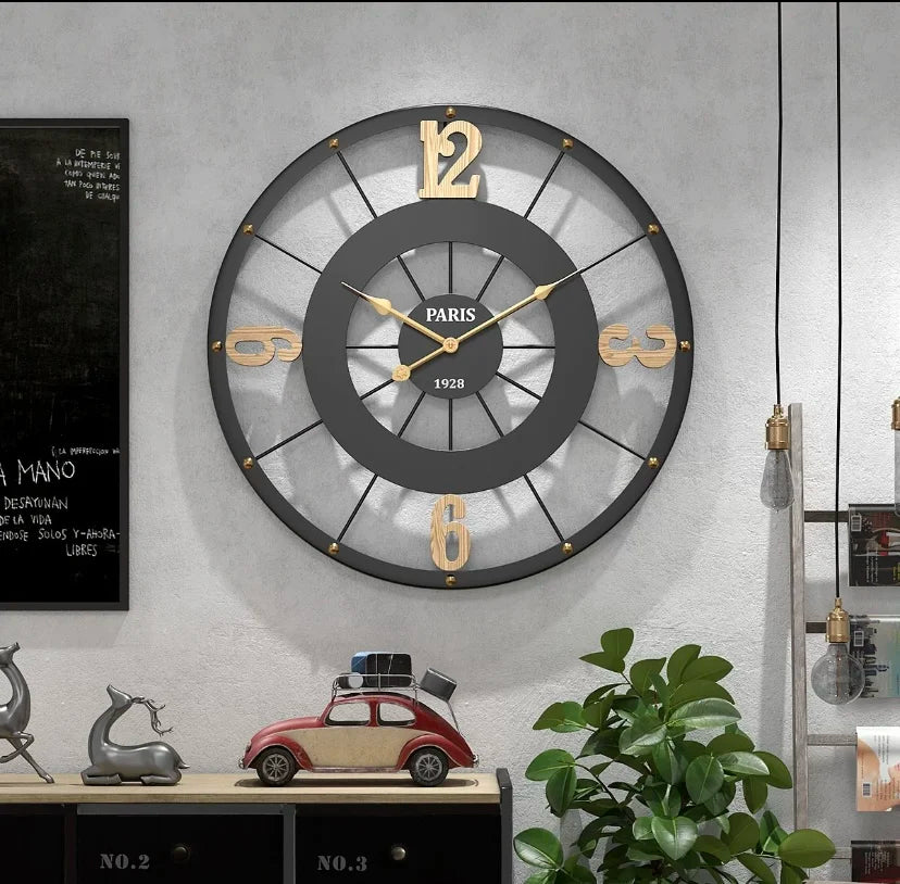 50CM Nordic Light Luxury Wall Hanging Clock Living Room TV Wall Clock Creative Bedroom Wall Clock
