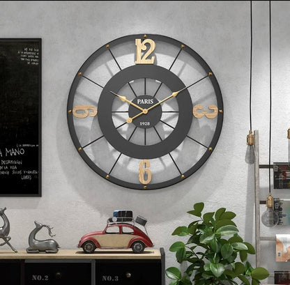 50CM Nordic Light Luxury Wall Hanging Clock Living Room TV Wall Clock Creative Bedroom Wall Clock