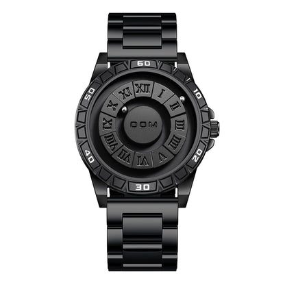 DOM 1726 Classics New Design Magnetic Ball Concept Men Fashion Cool Trend Minimalist Waterproof Leather Quartz Watches