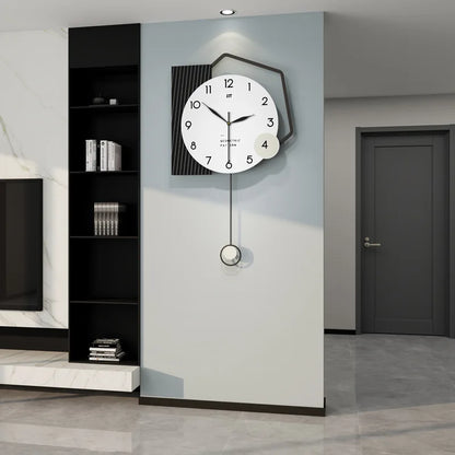 Hipster Minimalist Modern Nordic Wall Clock 1 Piece Wall Clock Home Decor Luxury for Living Room Bedroom