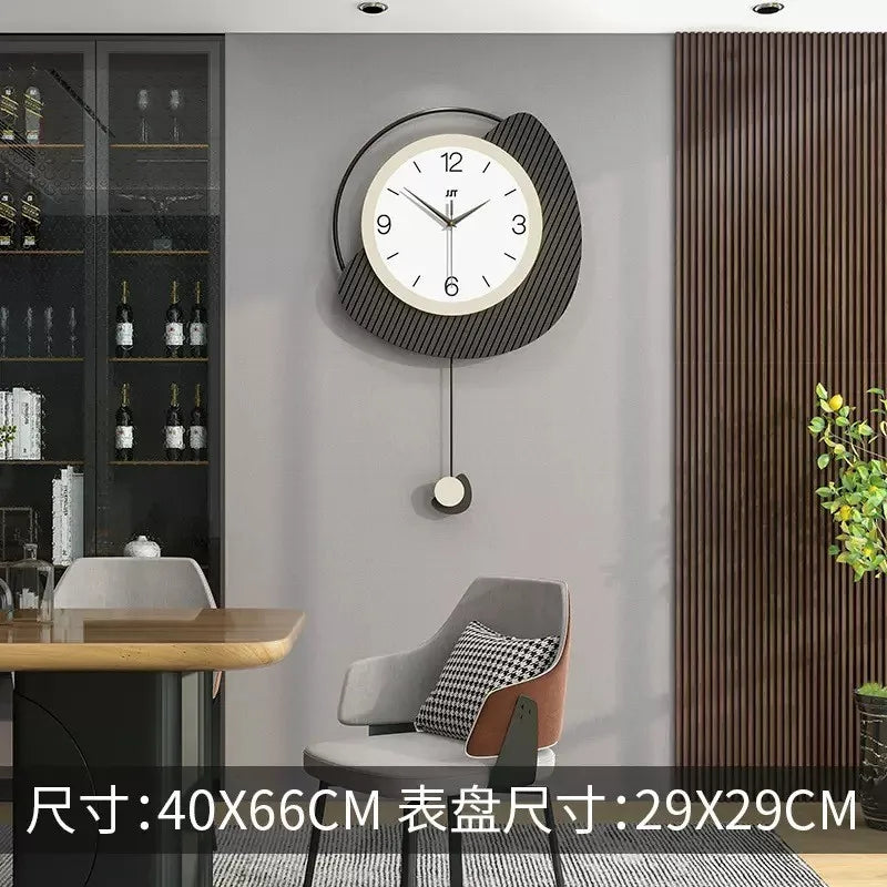 Hipster Minimalist Modern Nordic Wall Clock 1 Piece Wall Clock Home Decor Luxury for Living Room Bedroom